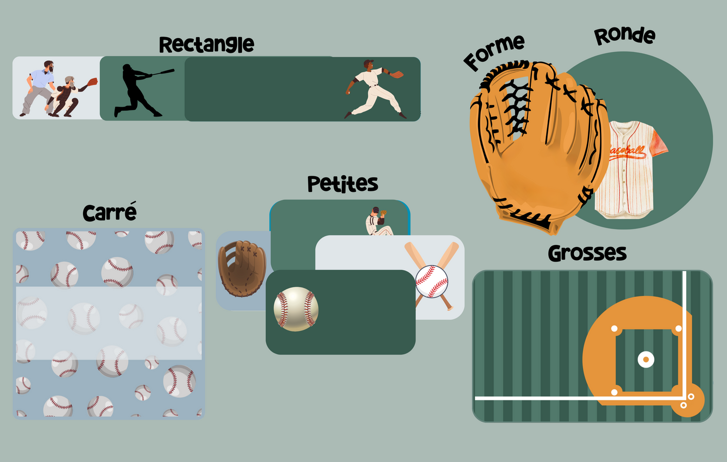 Baseball! Ensemble 4 feuilles