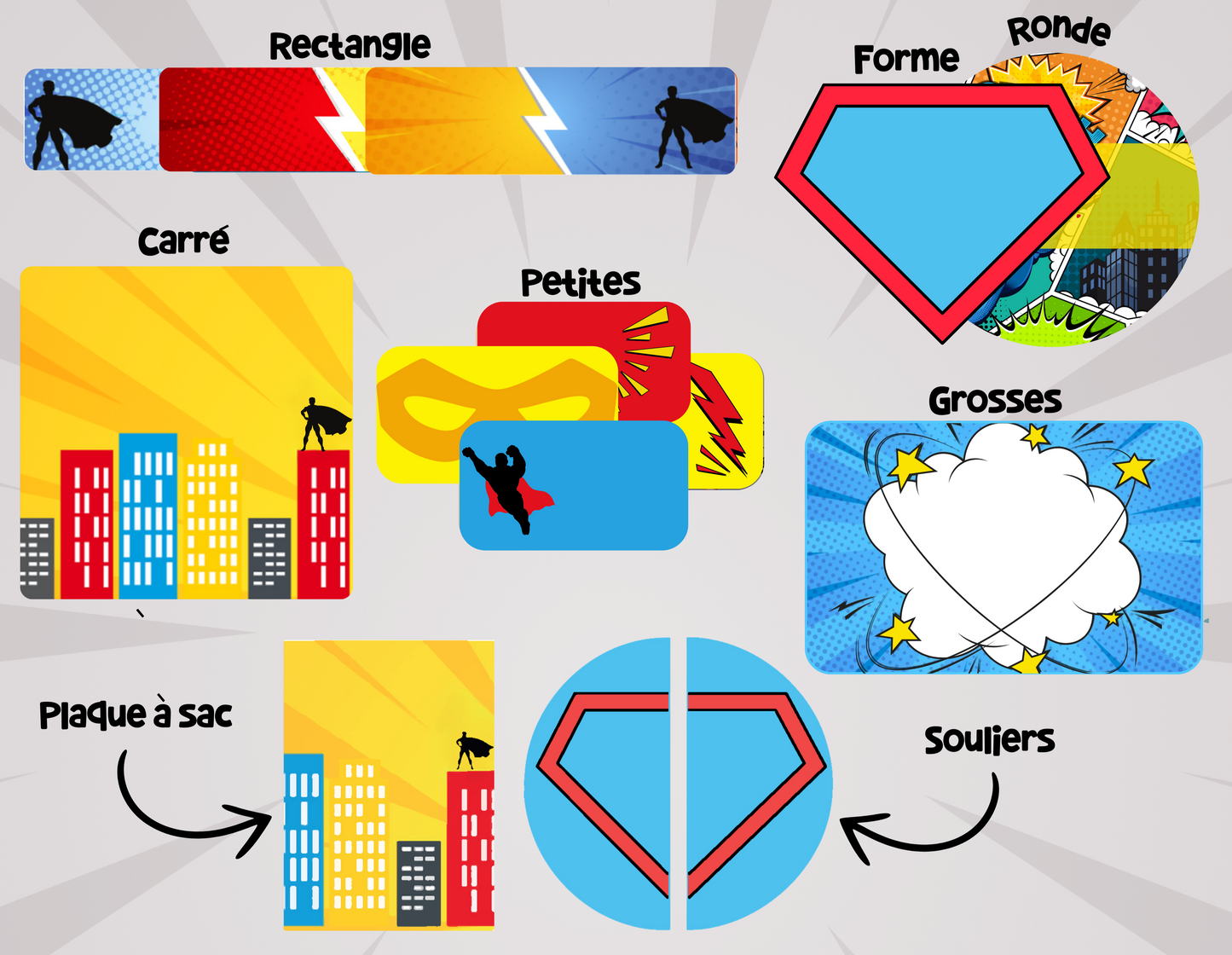 Super-héros! Ensemble ''Rentrée scolaire''