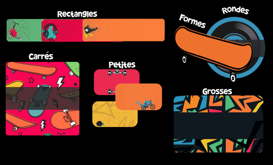 Skatepark! Ensemble 4 feuilles!